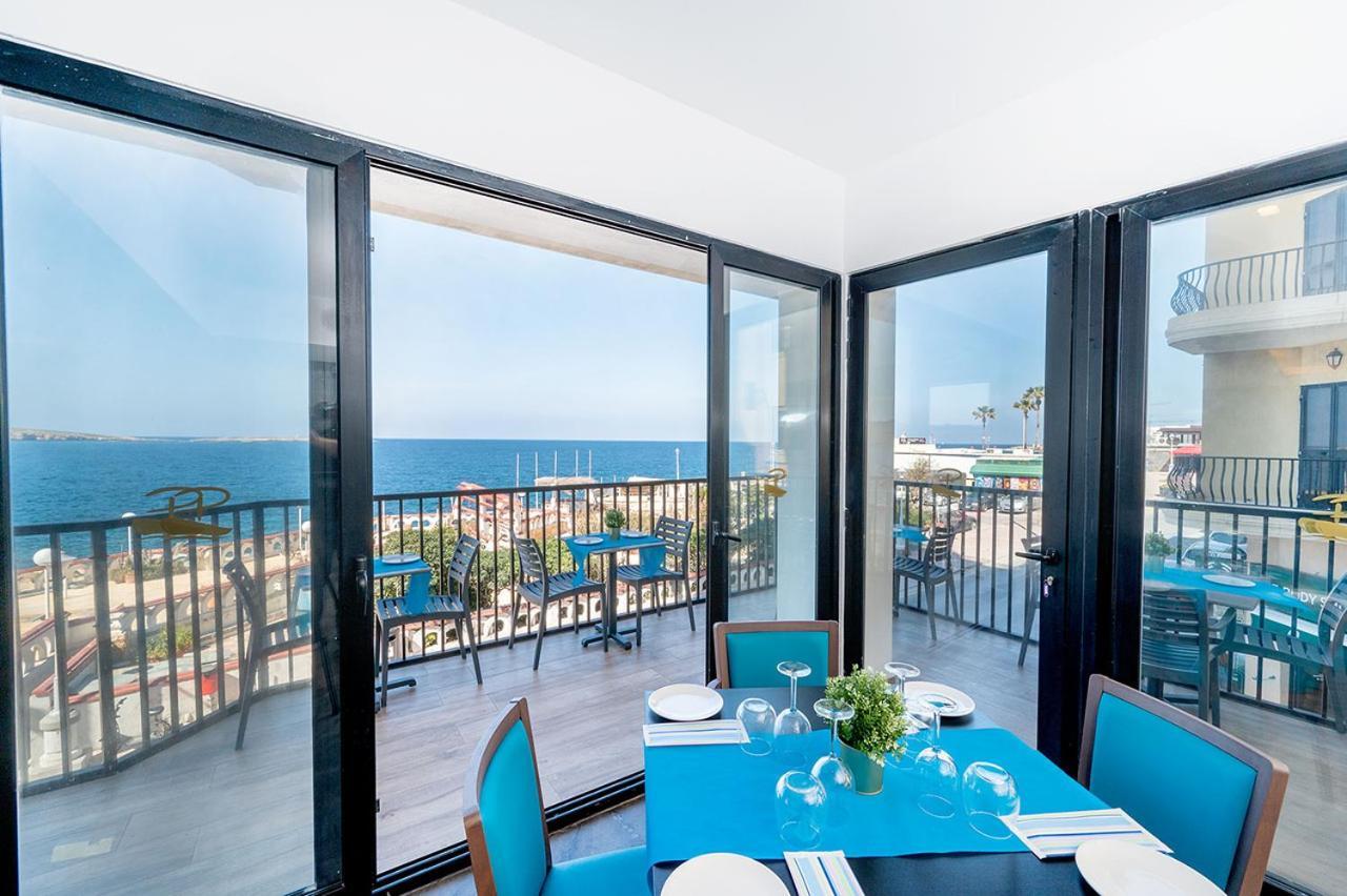 Islet Promenade Seafront Apartment With Large Corner Terrace By Getawaysmalta Σεντ Πόλς Μπέι Εξωτερικό φωτογραφία